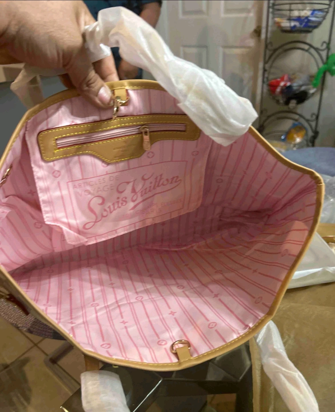 Louis Vuitton Damier Azur Neverfull MM Tote Bag - photo 2