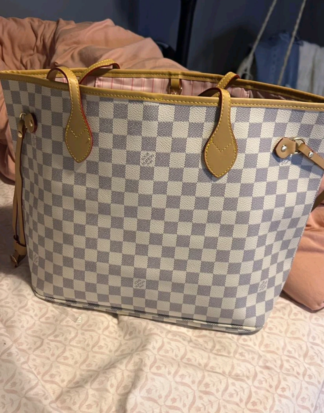 Louis Vuitton Damier Azur Neverfull MM Tote Bag - photo 3