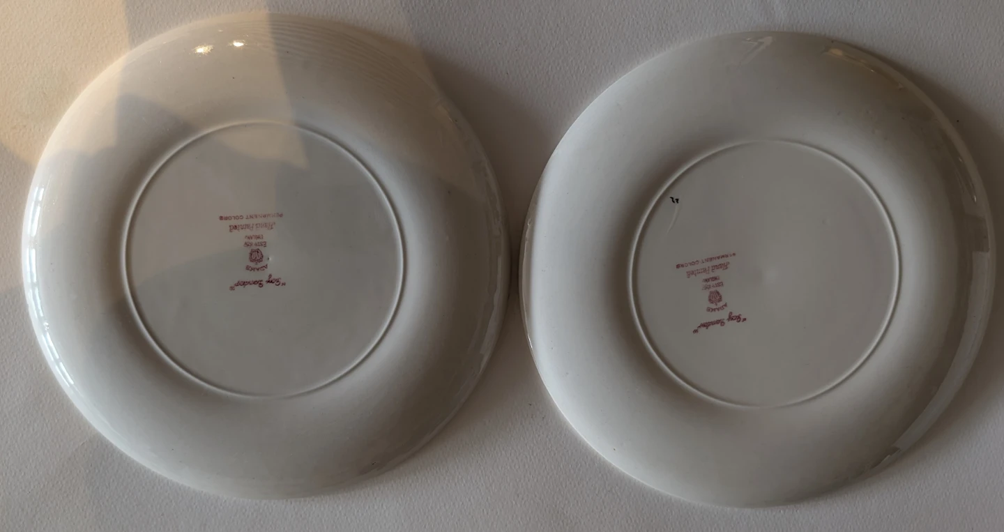 2 Vintage Adams Dinner Plates - photo 2