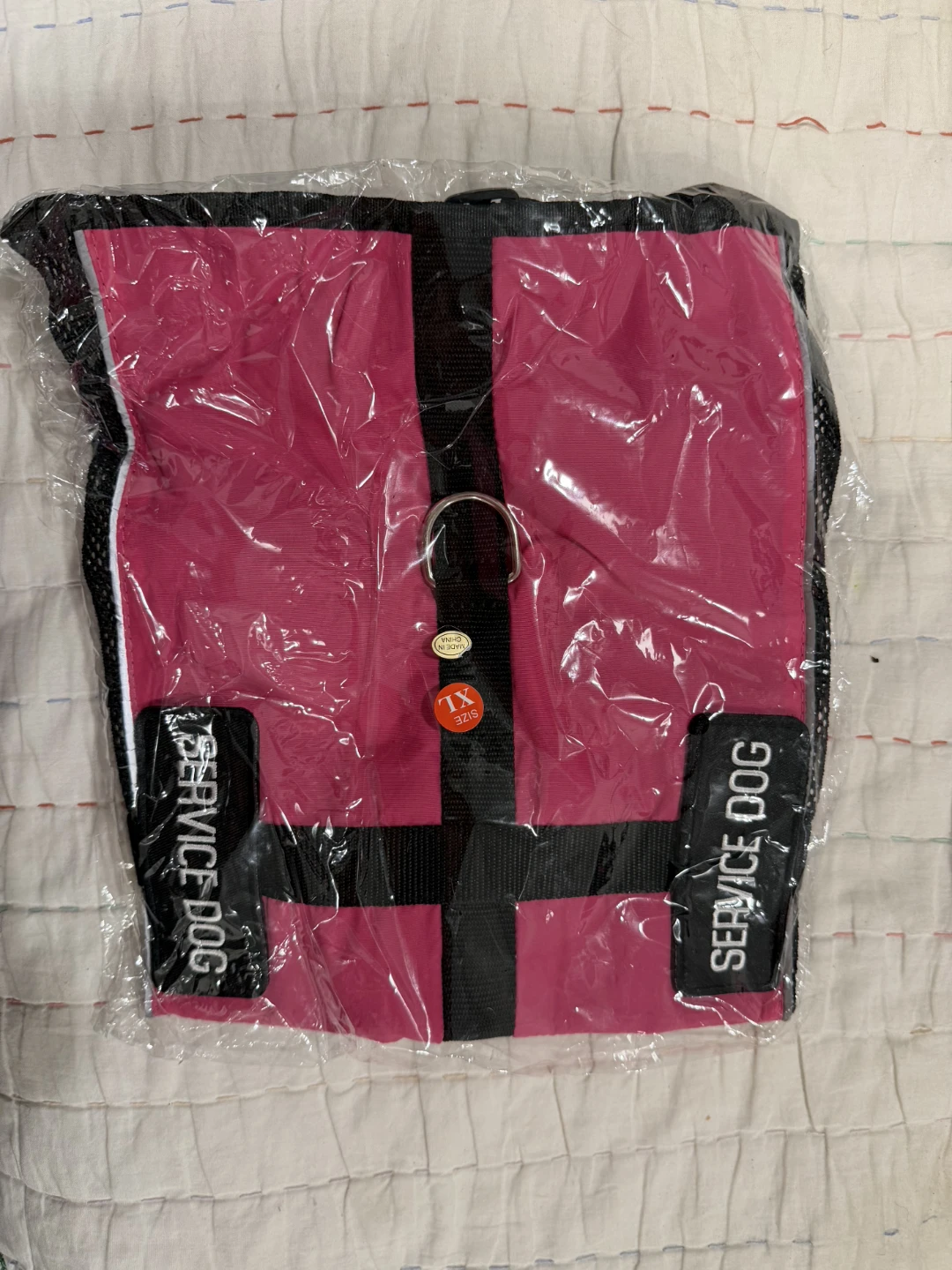 Pink Service Dog Vest - Size XL