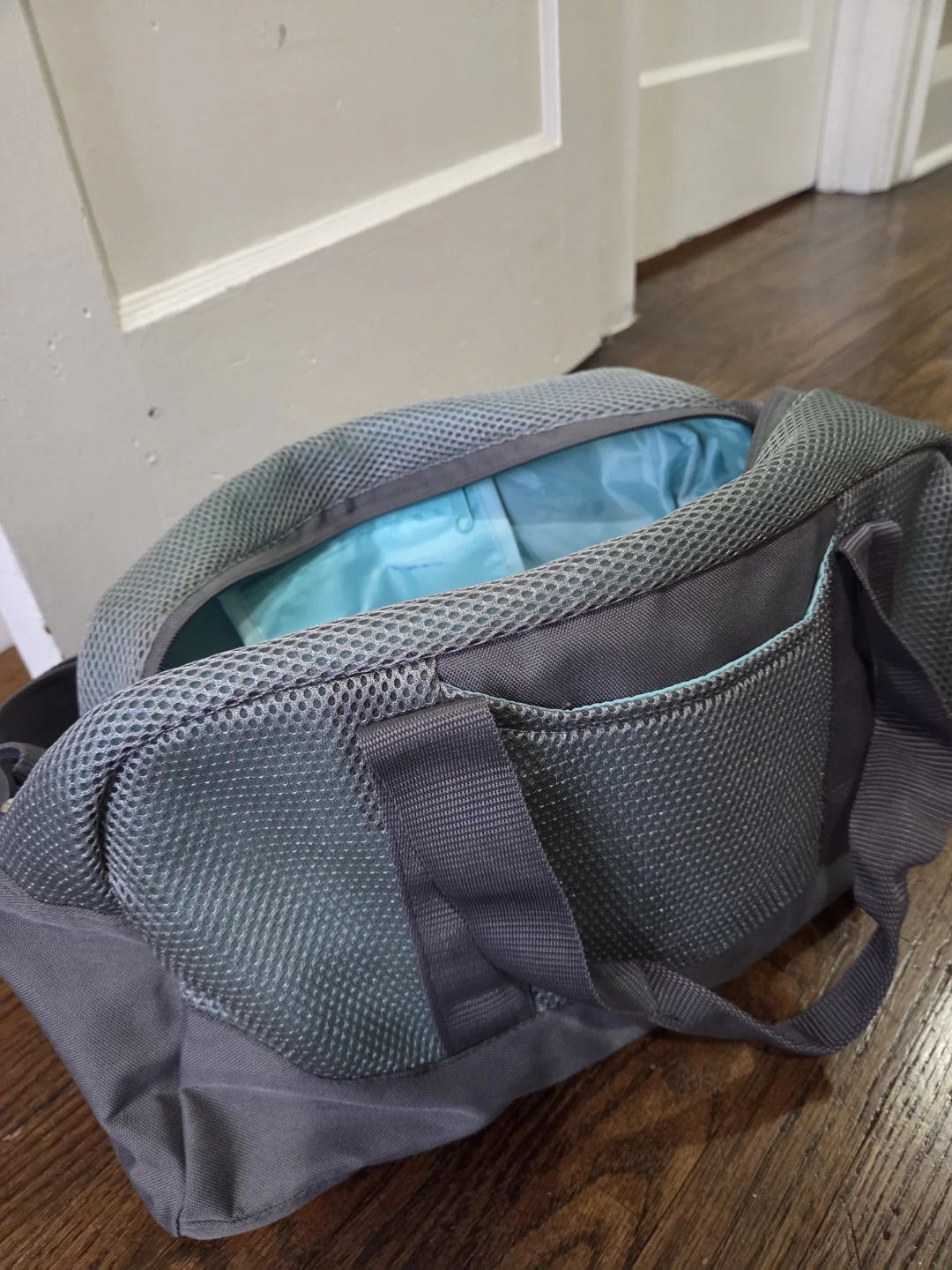 Puma Grey Mesh Duffle Bag
