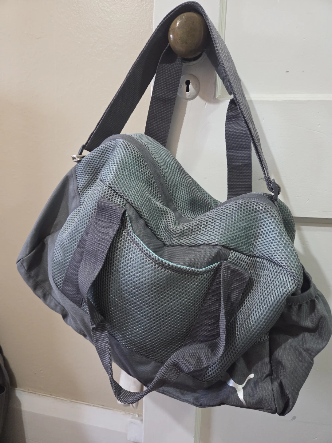 Puma Grey Mesh Duffle Bag - photo 3