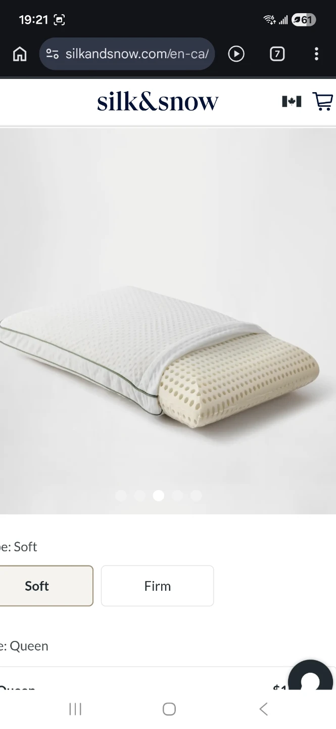 Brand New - Silk & Snow Soft Queen Pillow - photo 3