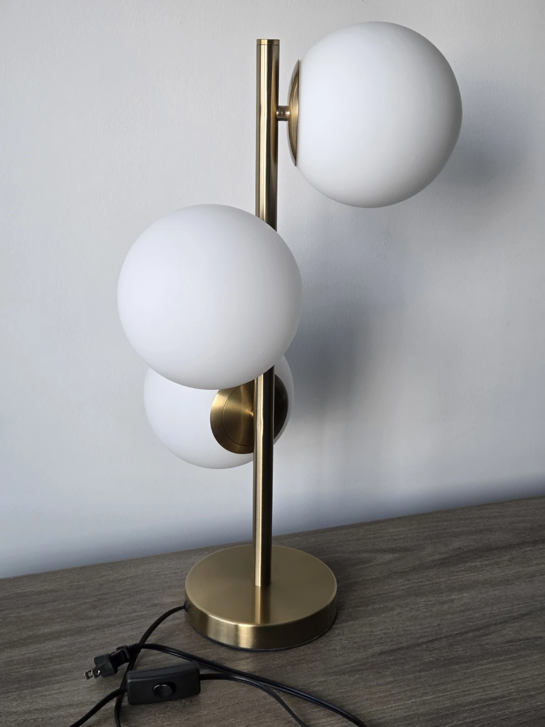 3-Light Globe Glass Table Lamp - photo 3