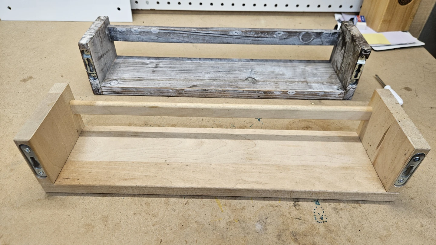 Rustic Whitewash Wood Shelf - photo 4