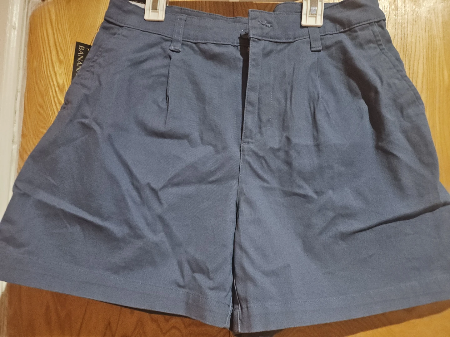 Banana Republic Pleat Front Shorts - Blue - Size 6 - photo 2