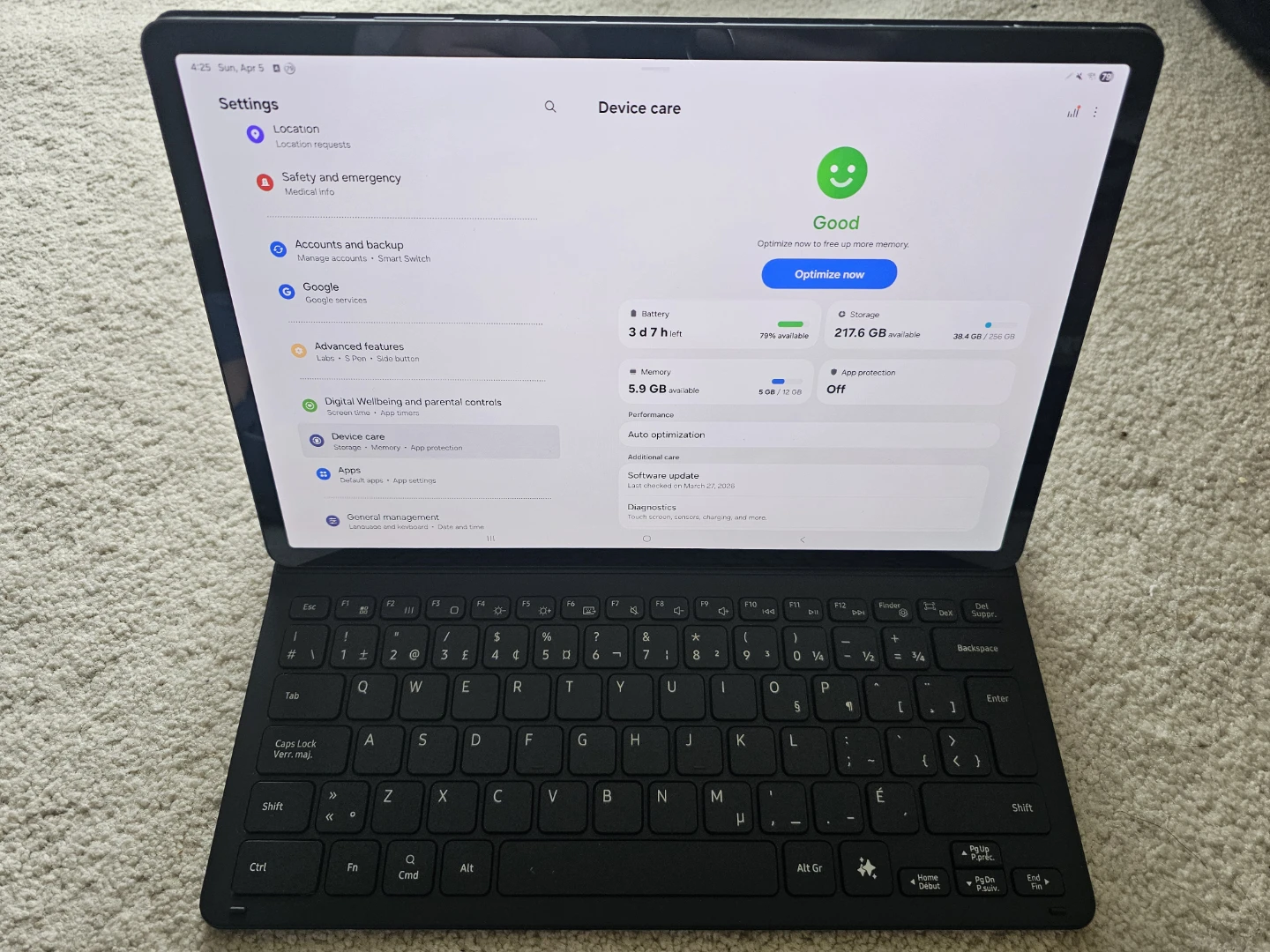 Samsung Tab S9+ 12.4" 12GB-256GB Tablet + Keyboard Cover - photo 4