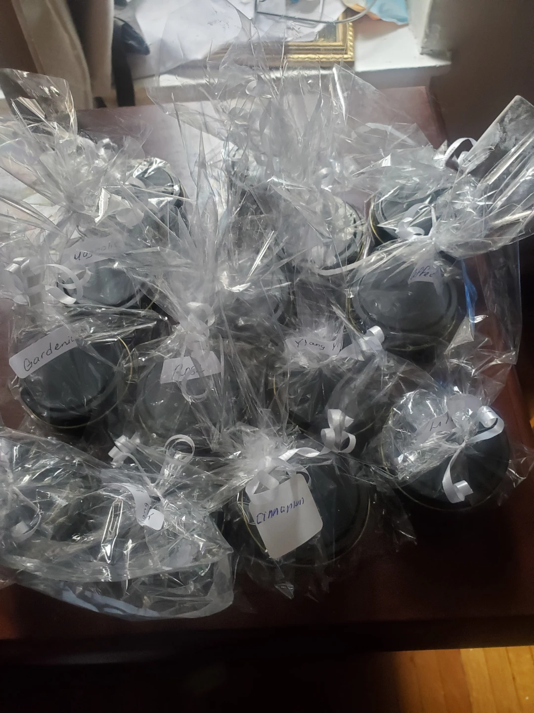Homemade candles various scents