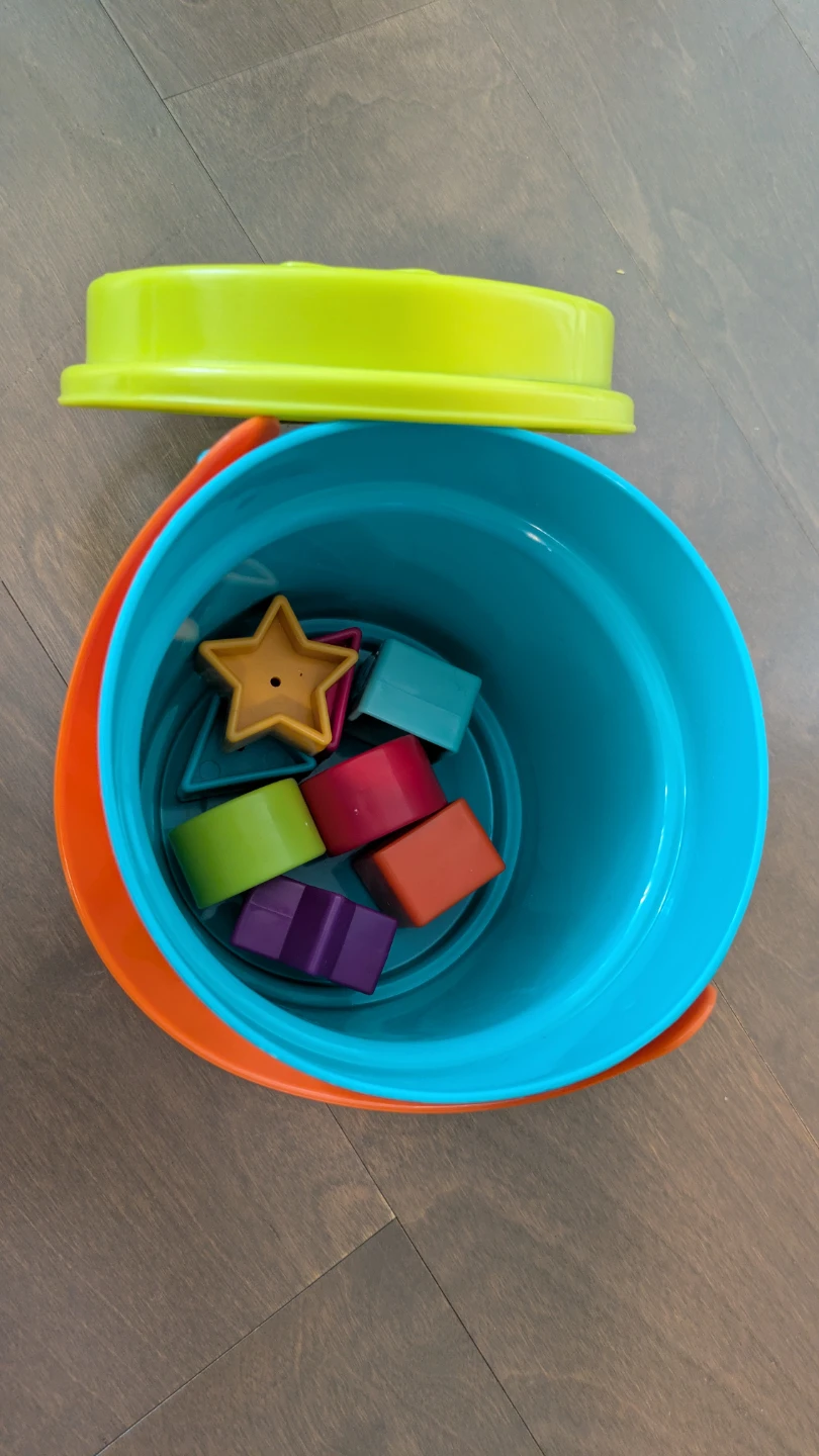 FREE Stacking Cups and Shape Sorter Bucket - photo 4