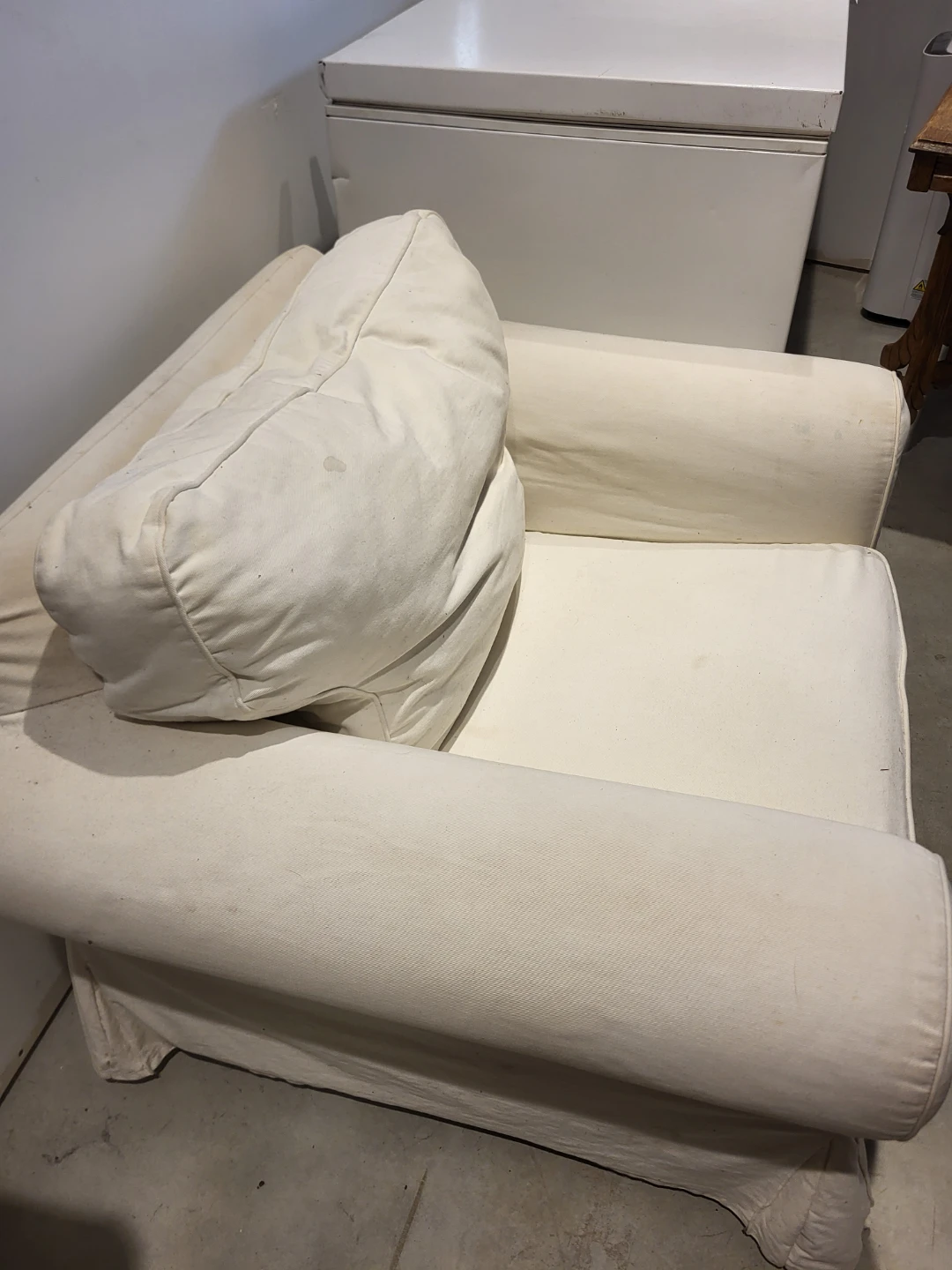Fauteuil et causeuse blanc - photo 2