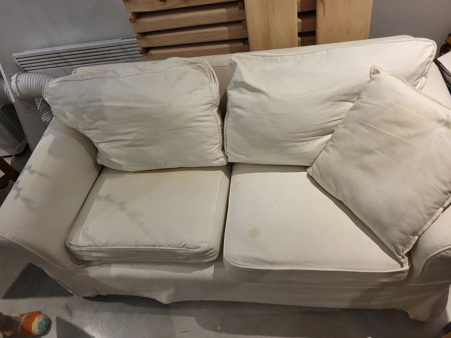 Fauteuil et causeuse blanc - photo 4