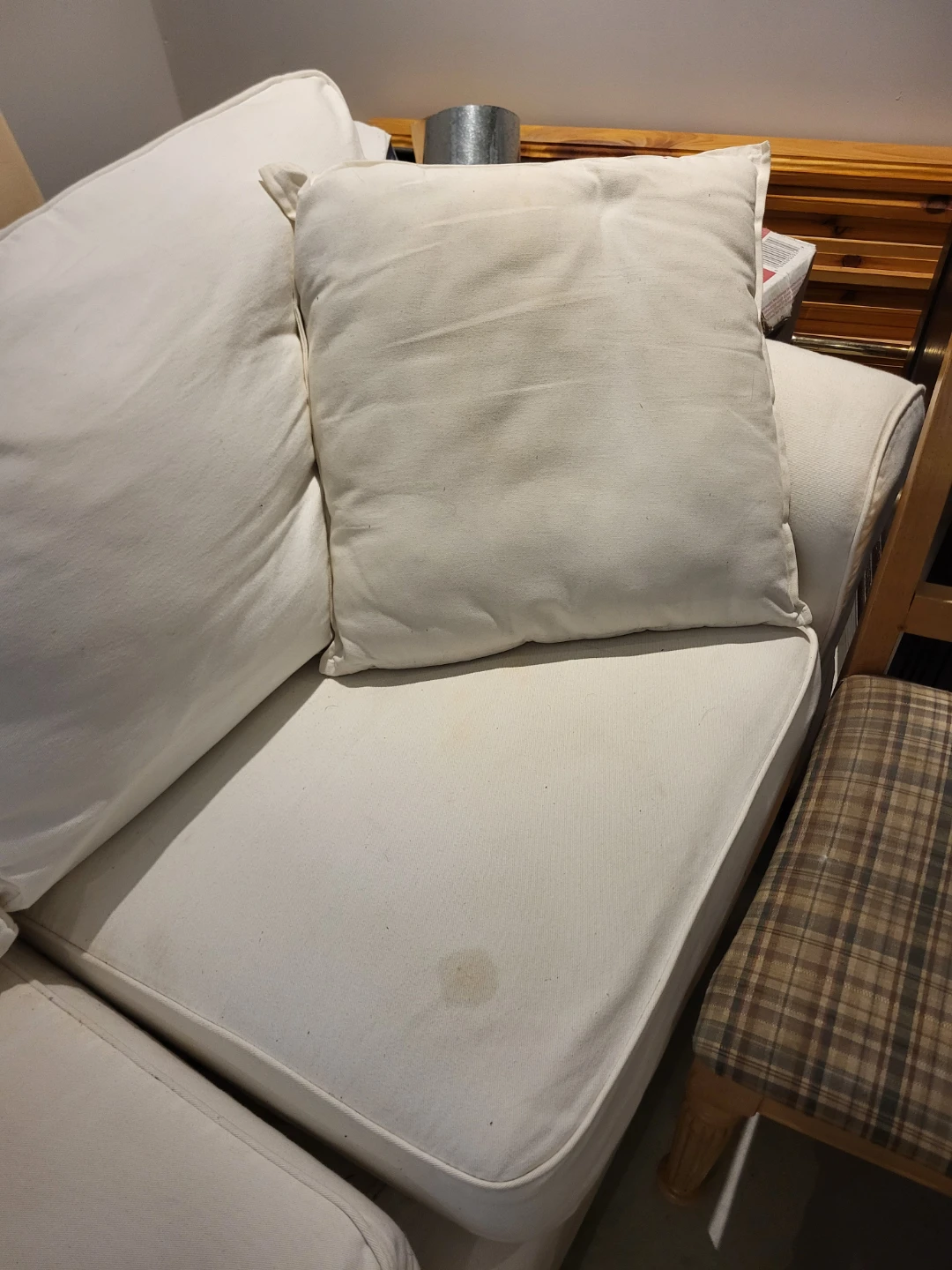 Fauteuil et causeuse blanc - photo 5