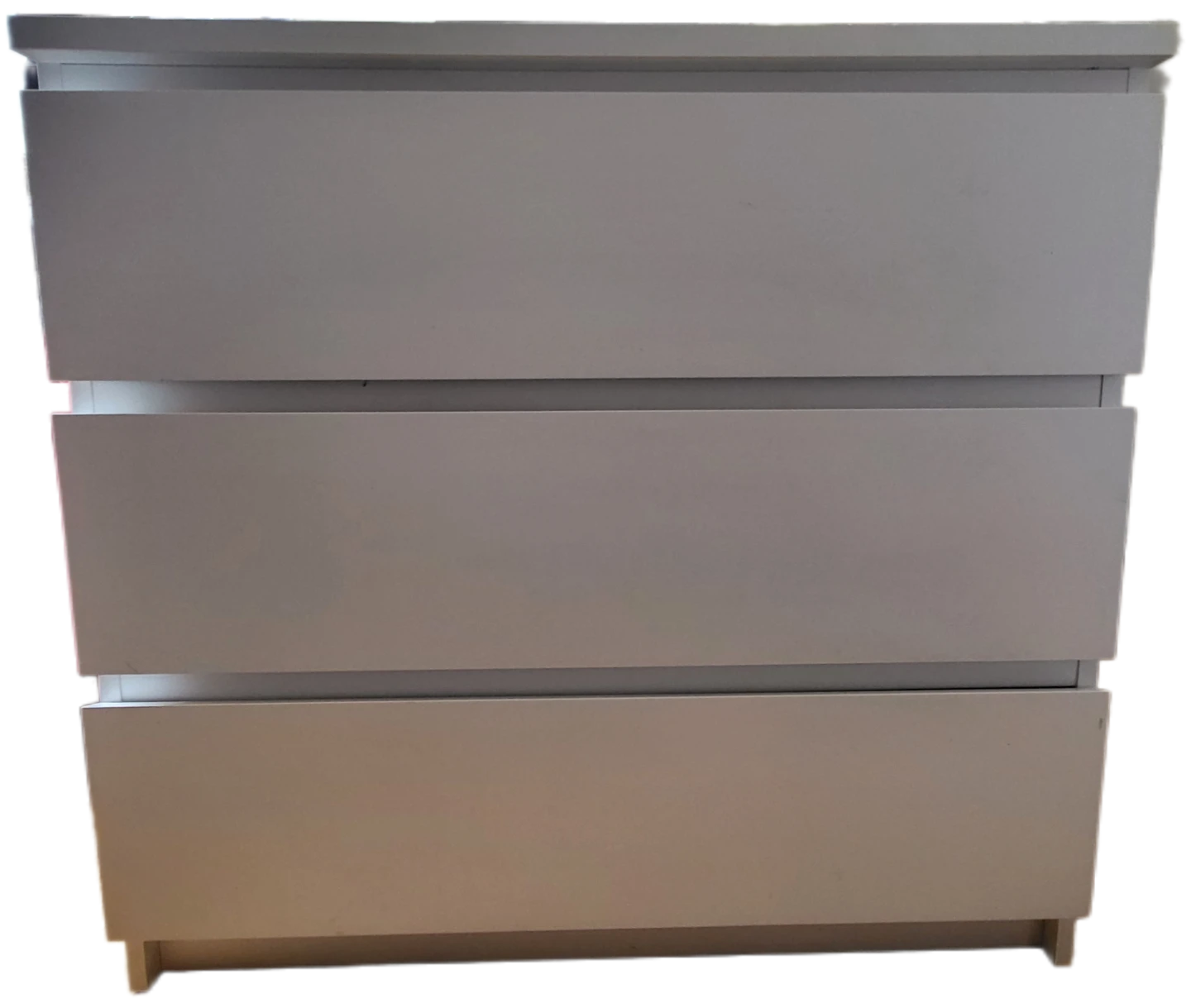 White 3-Drawer Dresser - photo 4