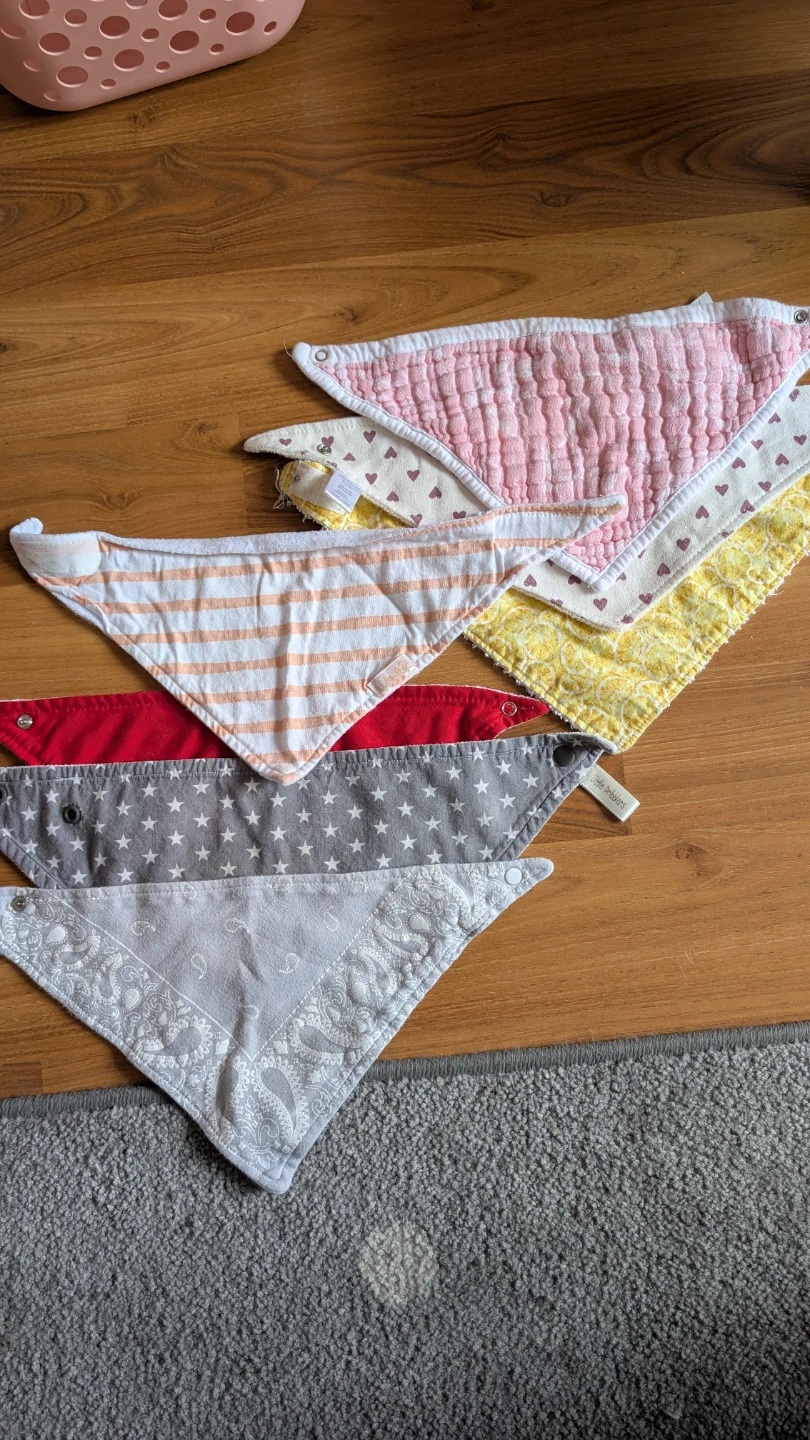Bundle of baby bibs