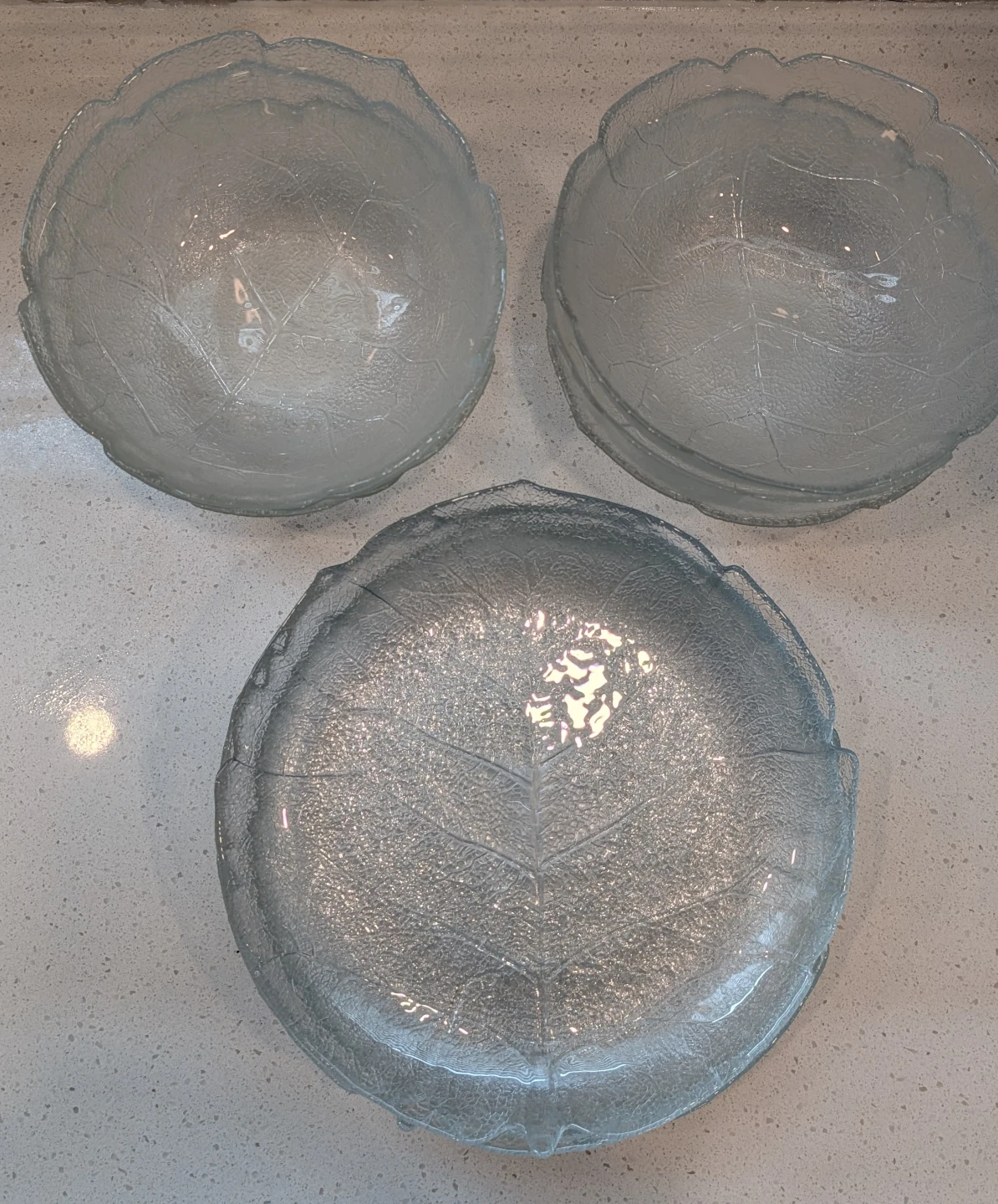 Set of 6 Arcoroc Aspen Leaf dinner plates & Bowls - photo 2