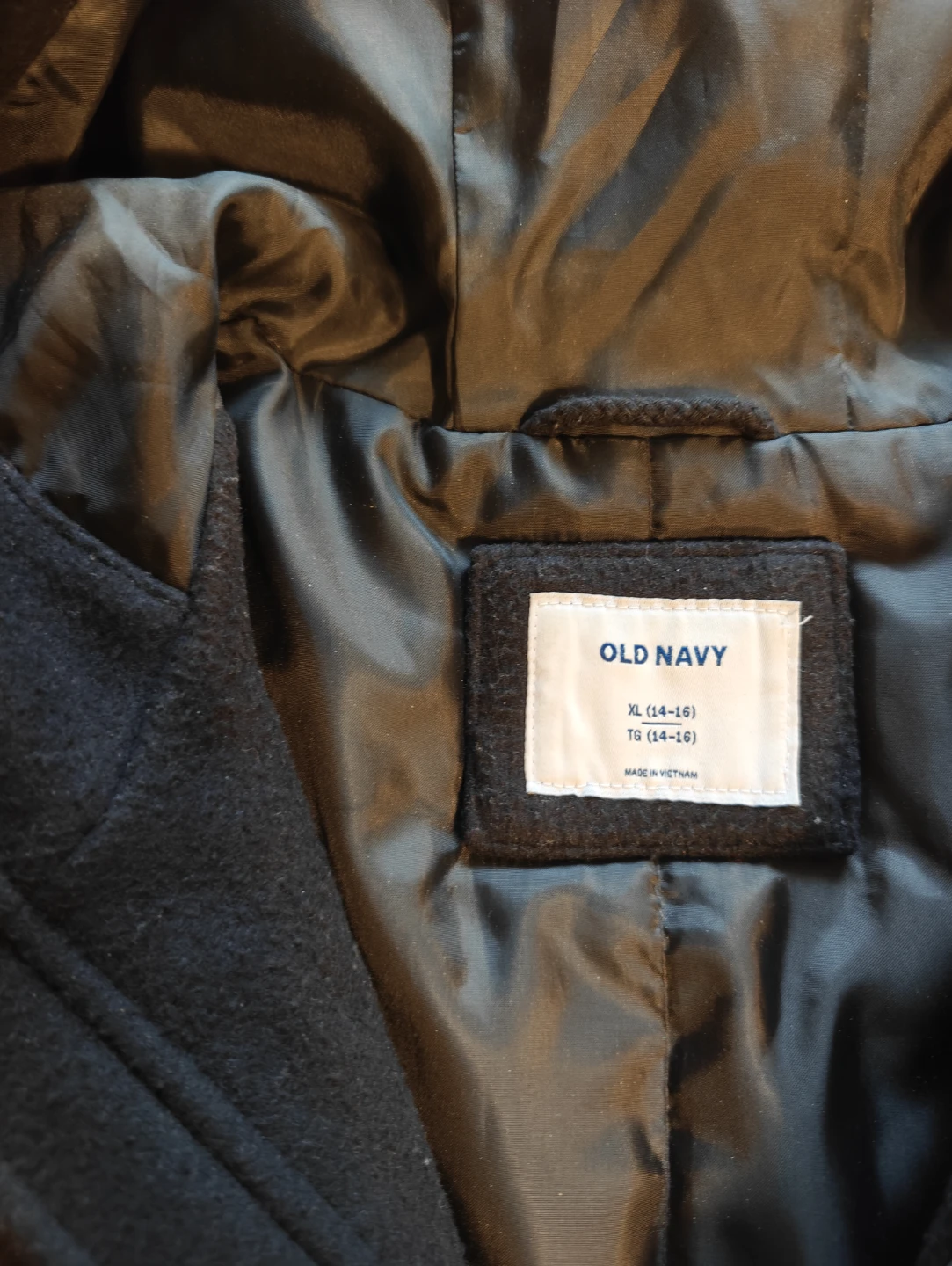 Black Duffle Coat XL (14-16) - photo 2