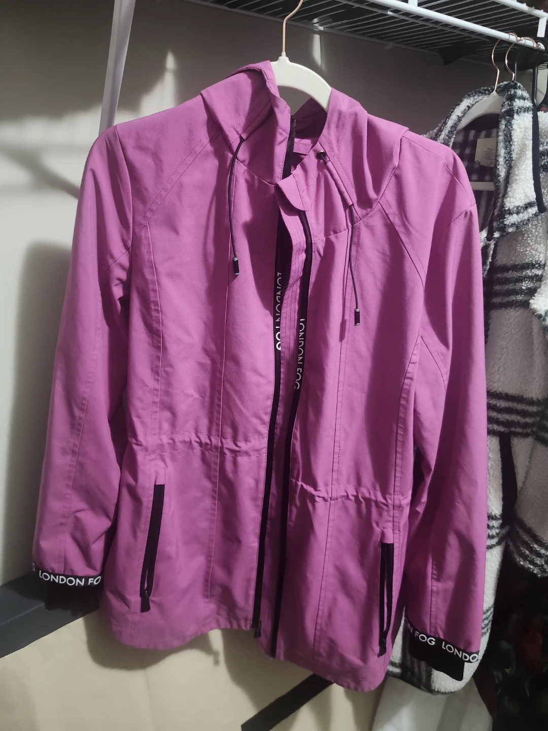 London Fog Women's Pink Hooded Jacket - Size M