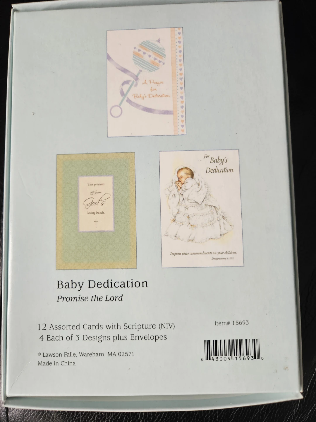 Baby Dedication Card Box - photo 2