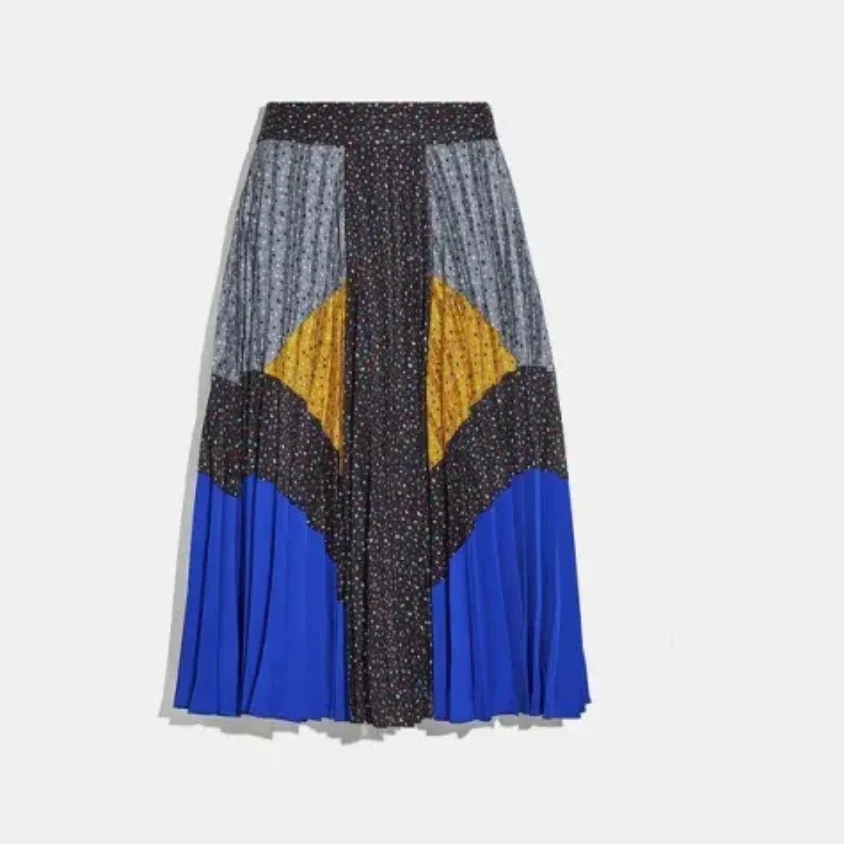Coach Pleated Midi Skirt - Size 4