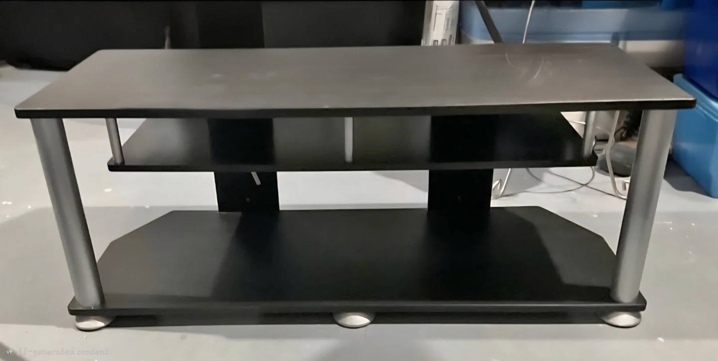 Black 3-Tier TV Stand