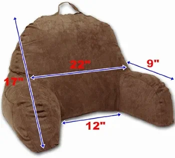 Faux Microsuede Bed Rest Pillow - photo 3