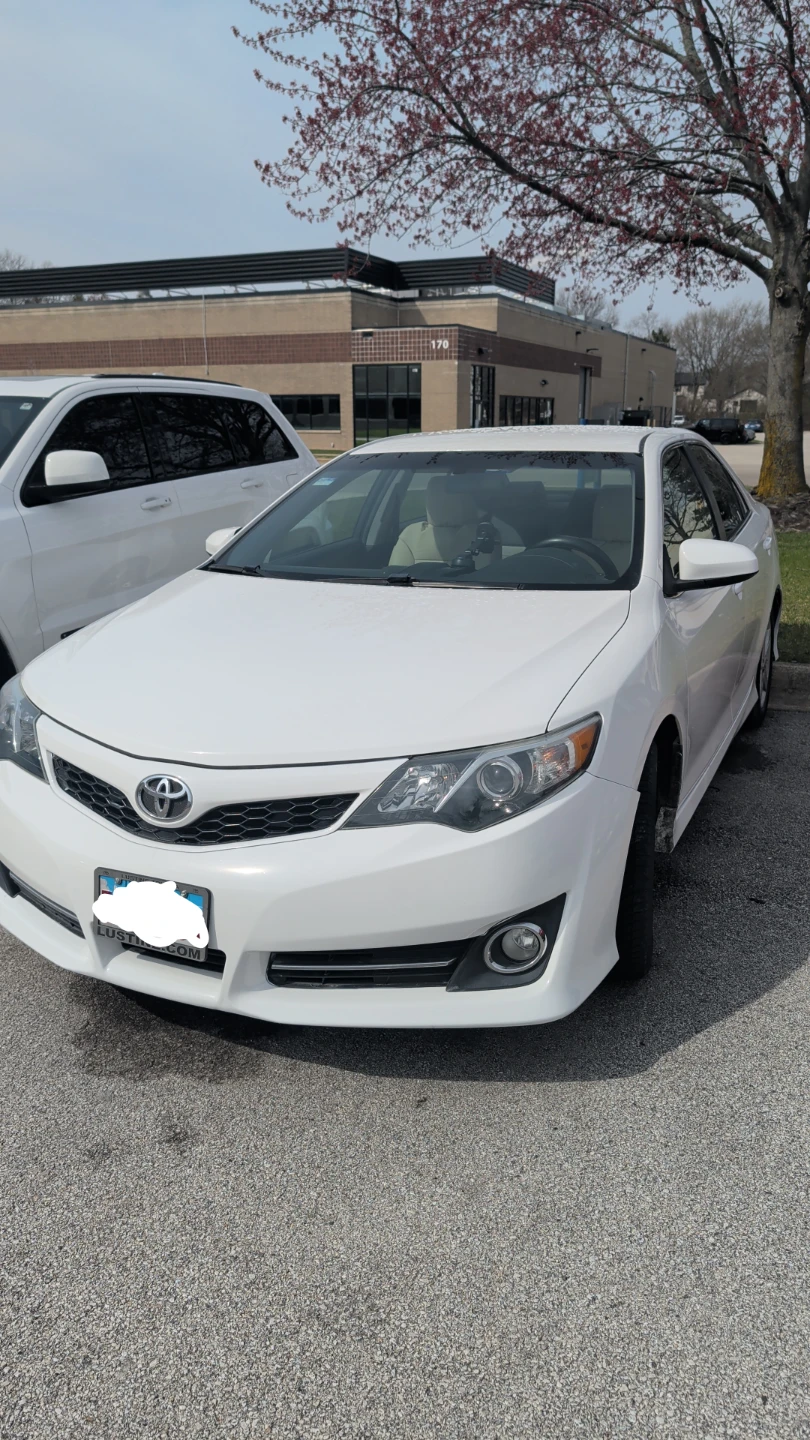 White Toyota Camry Sedan 2012