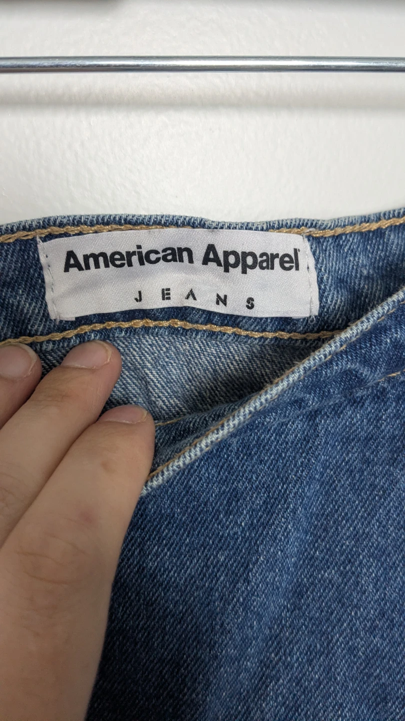 American Apparel Denim Mini Circle Skirt - photo 2