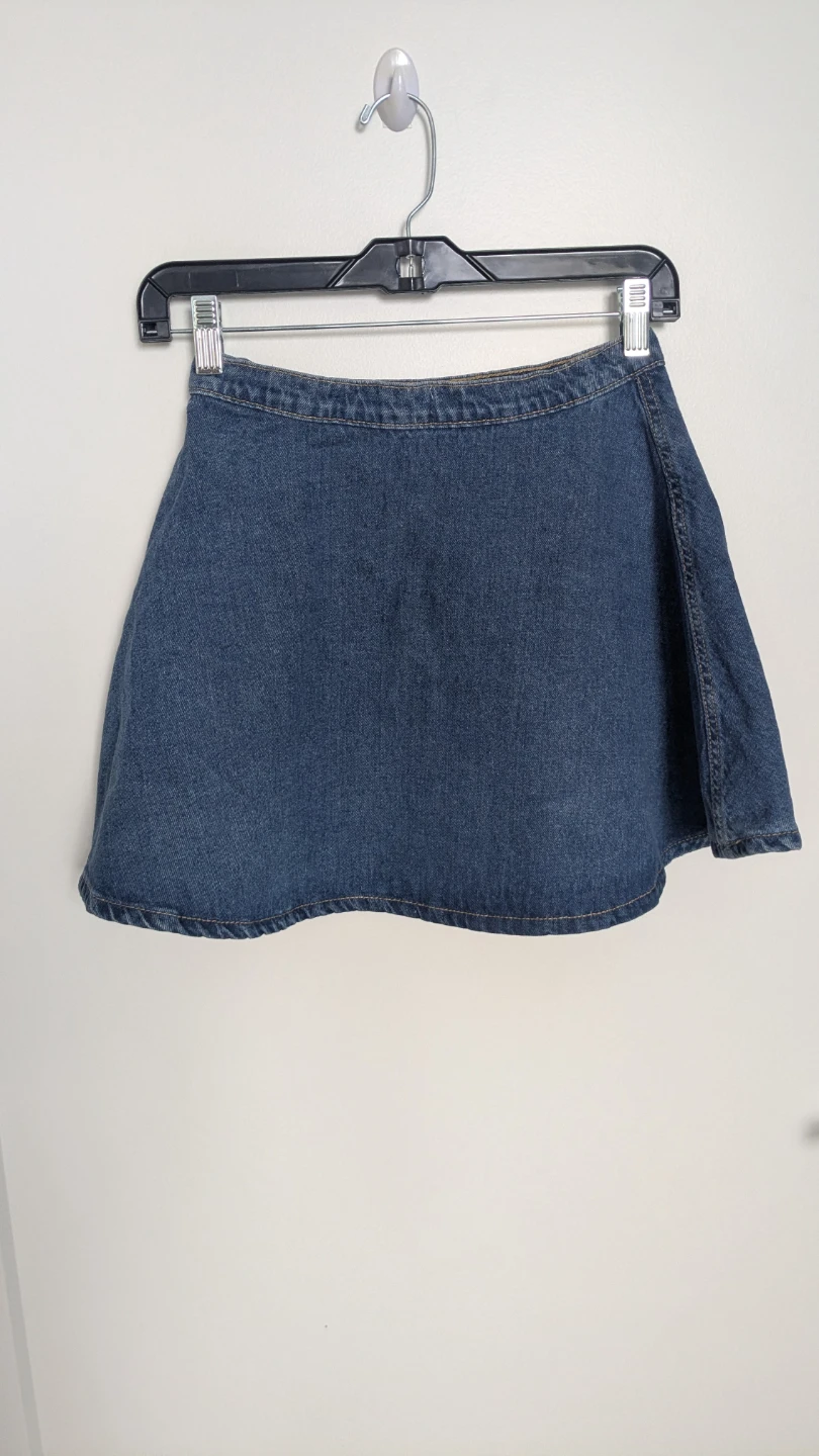 American Apparel Denim Mini Circle Skirt - photo 3