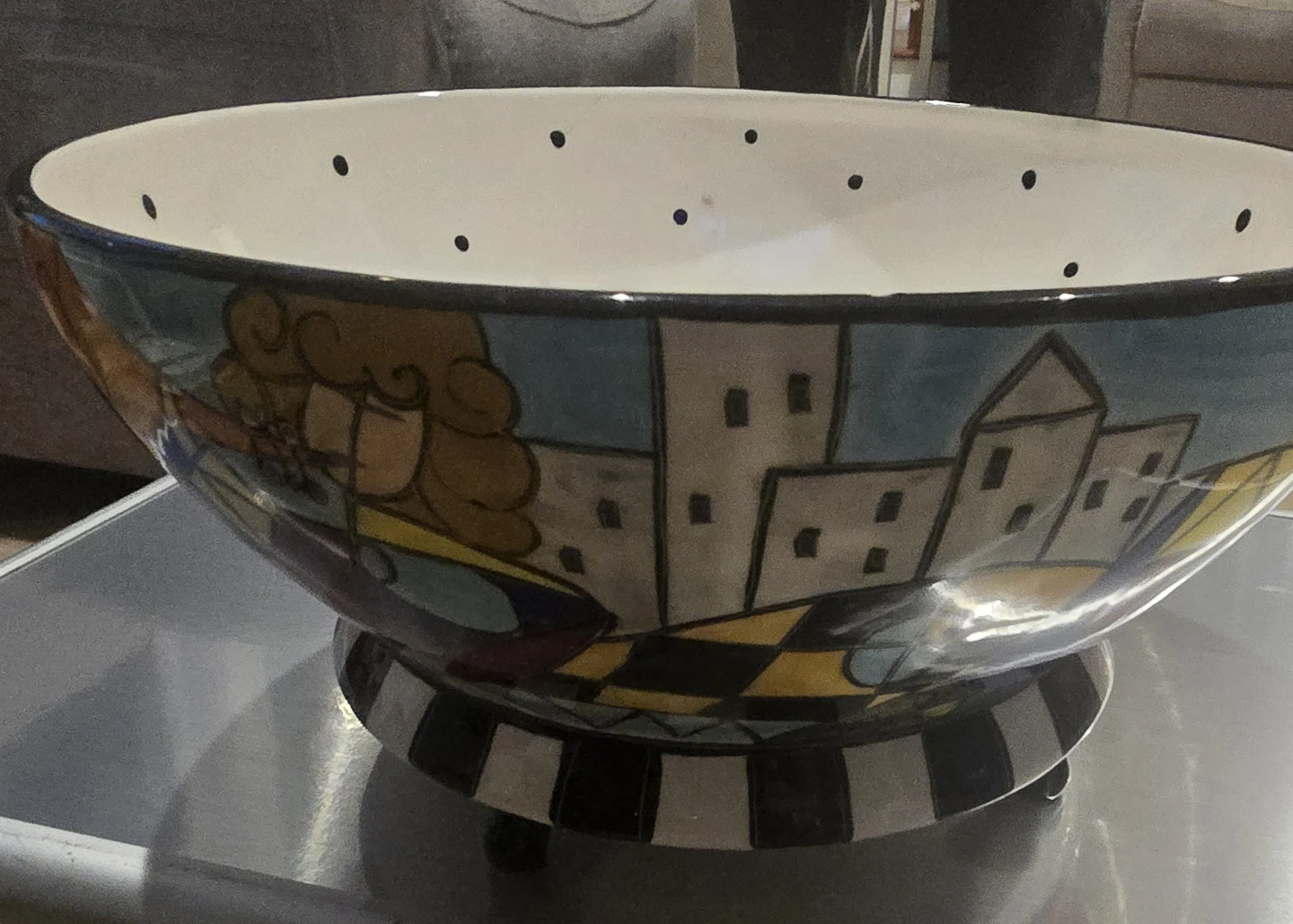 Studio Designworks 12” x 6”  Bowl Ceramic