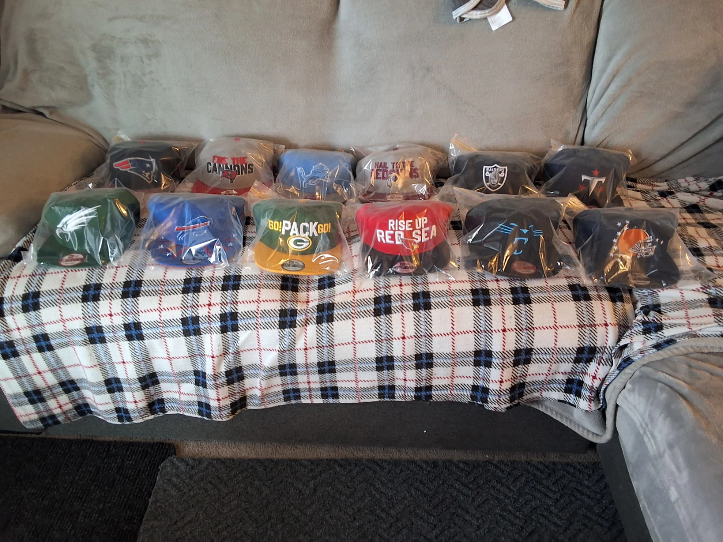 Collection of NFL Team Hats