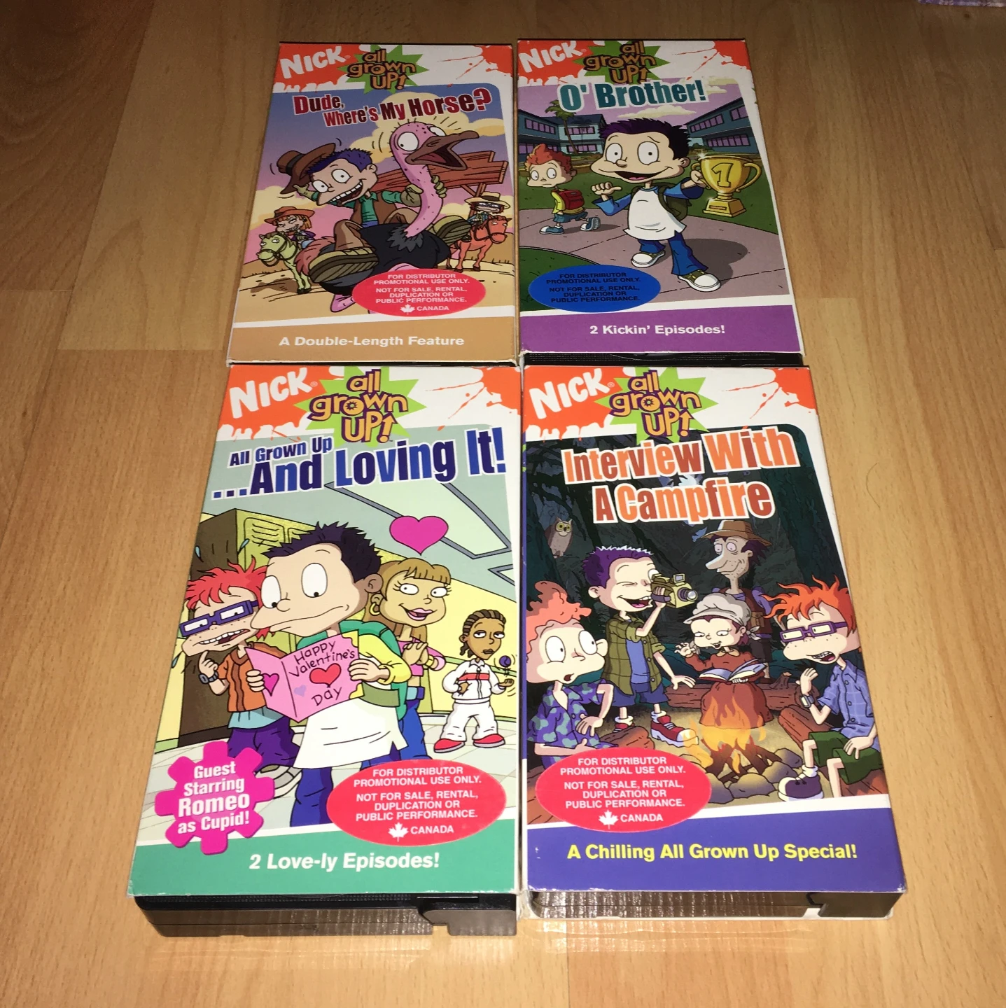 ($20 each) Promotional Screeners VHS Rugrats: All Grown Up Tapes