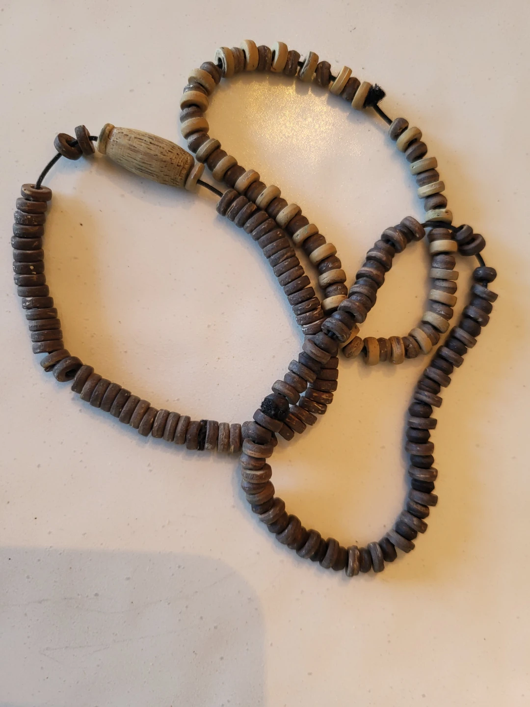 Vintage Wooden Bead Bracelets Set of 3