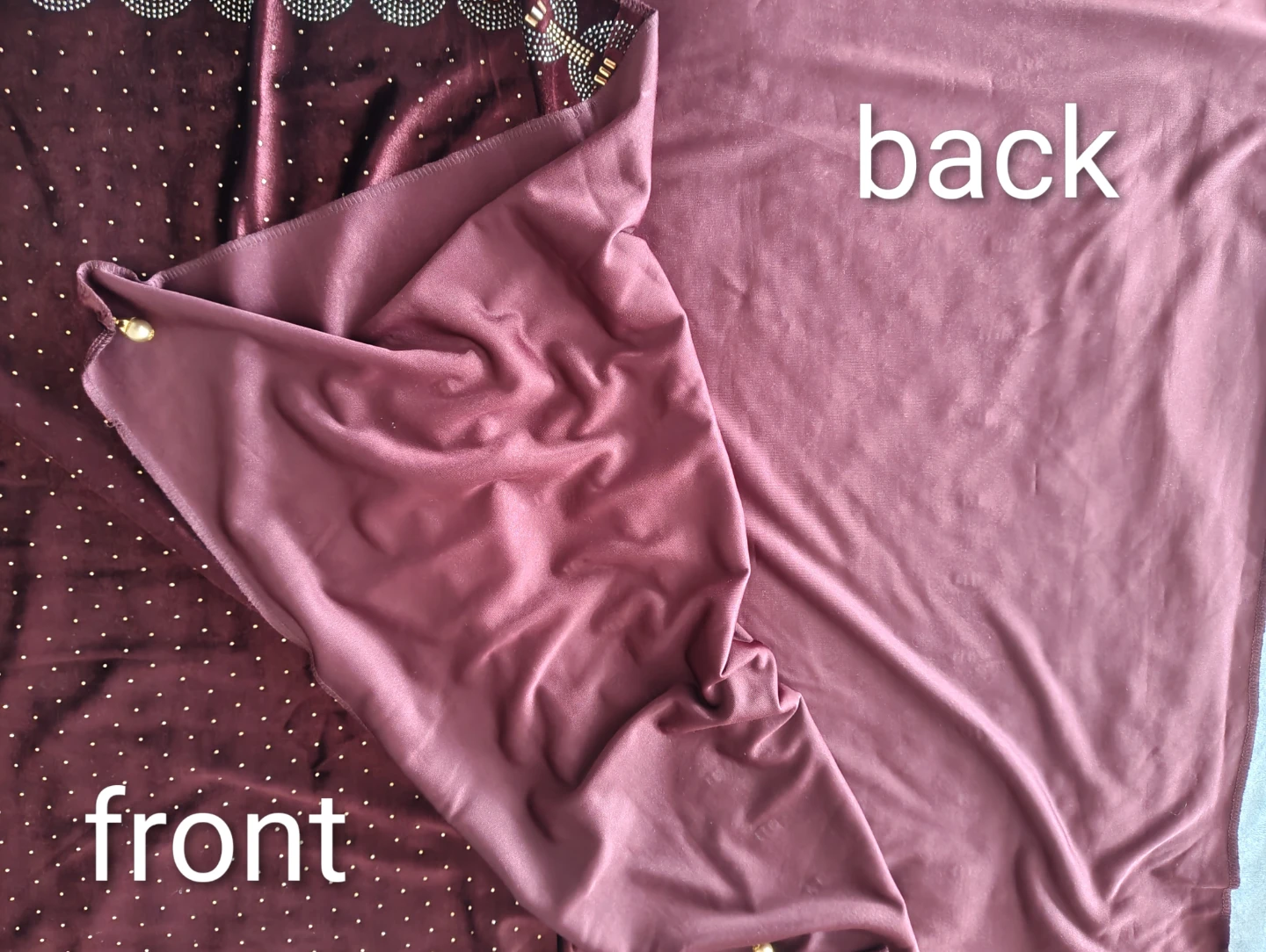 Velvet Shawl with Embellishments - photo 5