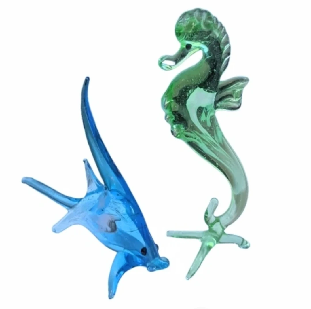 1965 Glass tropical Fish hand blown Glass