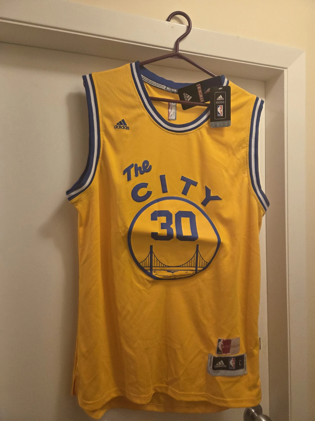 Warriors Steph Curry #30 Adidas Swingman Jersey