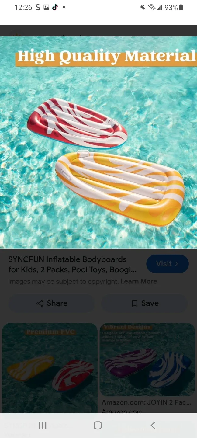 SLOOSH Inflatable Bodyboards (2 Pack)