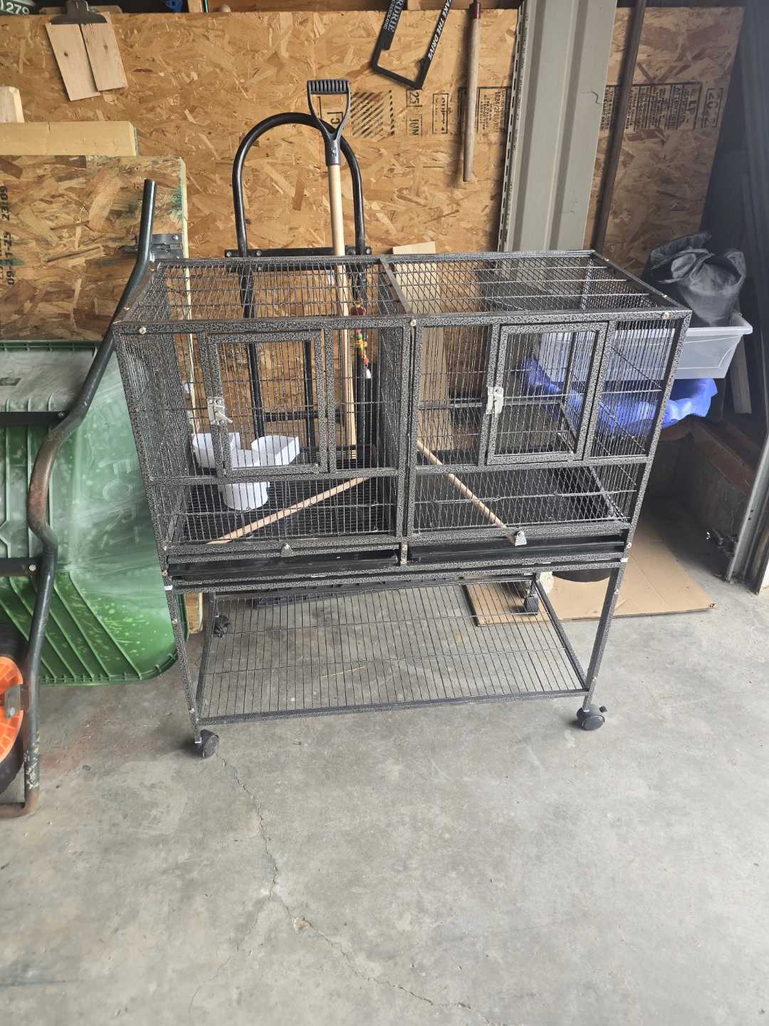 Large Pet Bird Cage on Wheels