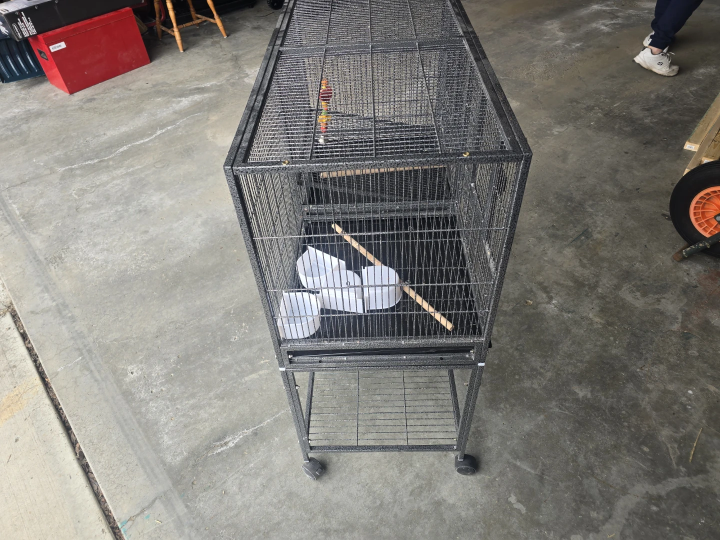 Large Pet Bird Cage on Wheels - photo 4