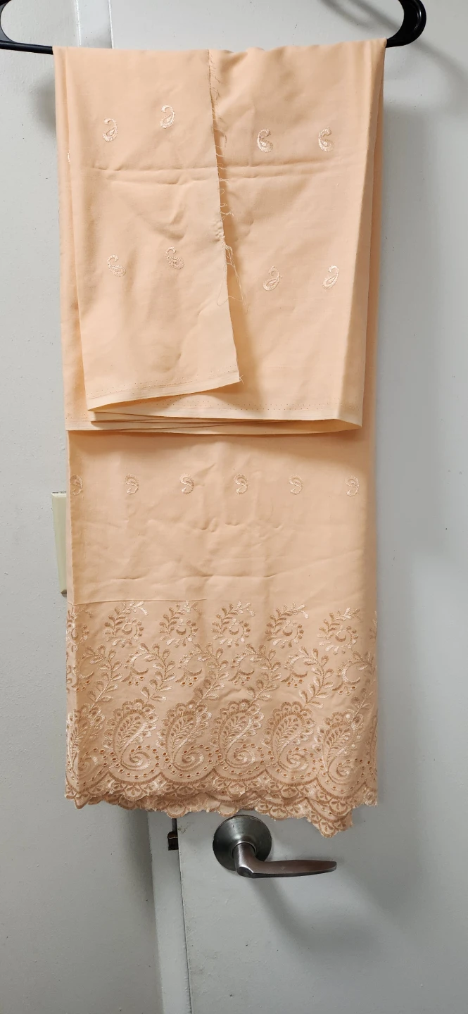 New cotton material with embroider work