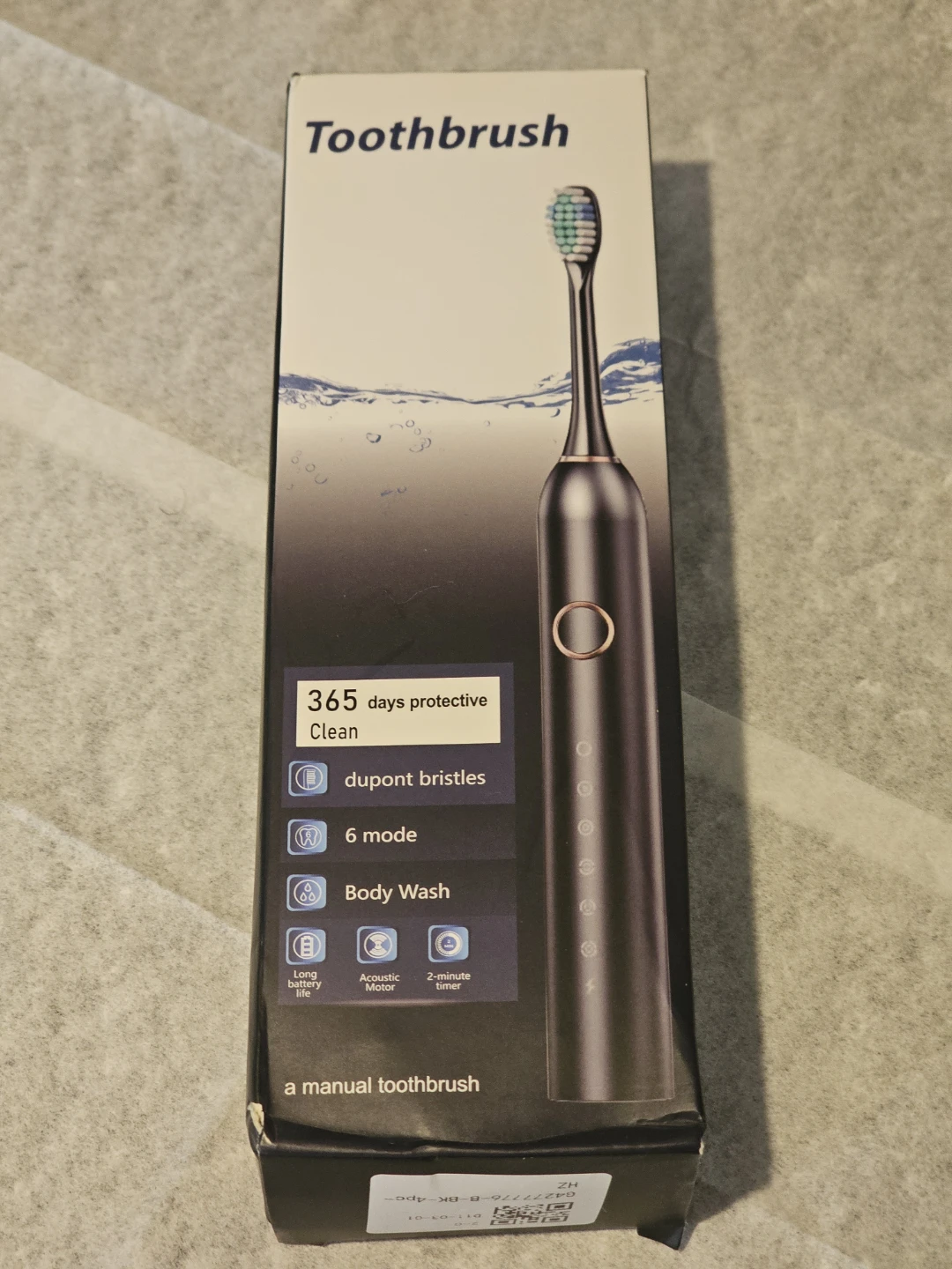 Electric Toothbrush with Dupont Bristles, 6 Modes