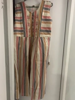 Akil Women's Striped Embroidered Kurti - photo 3