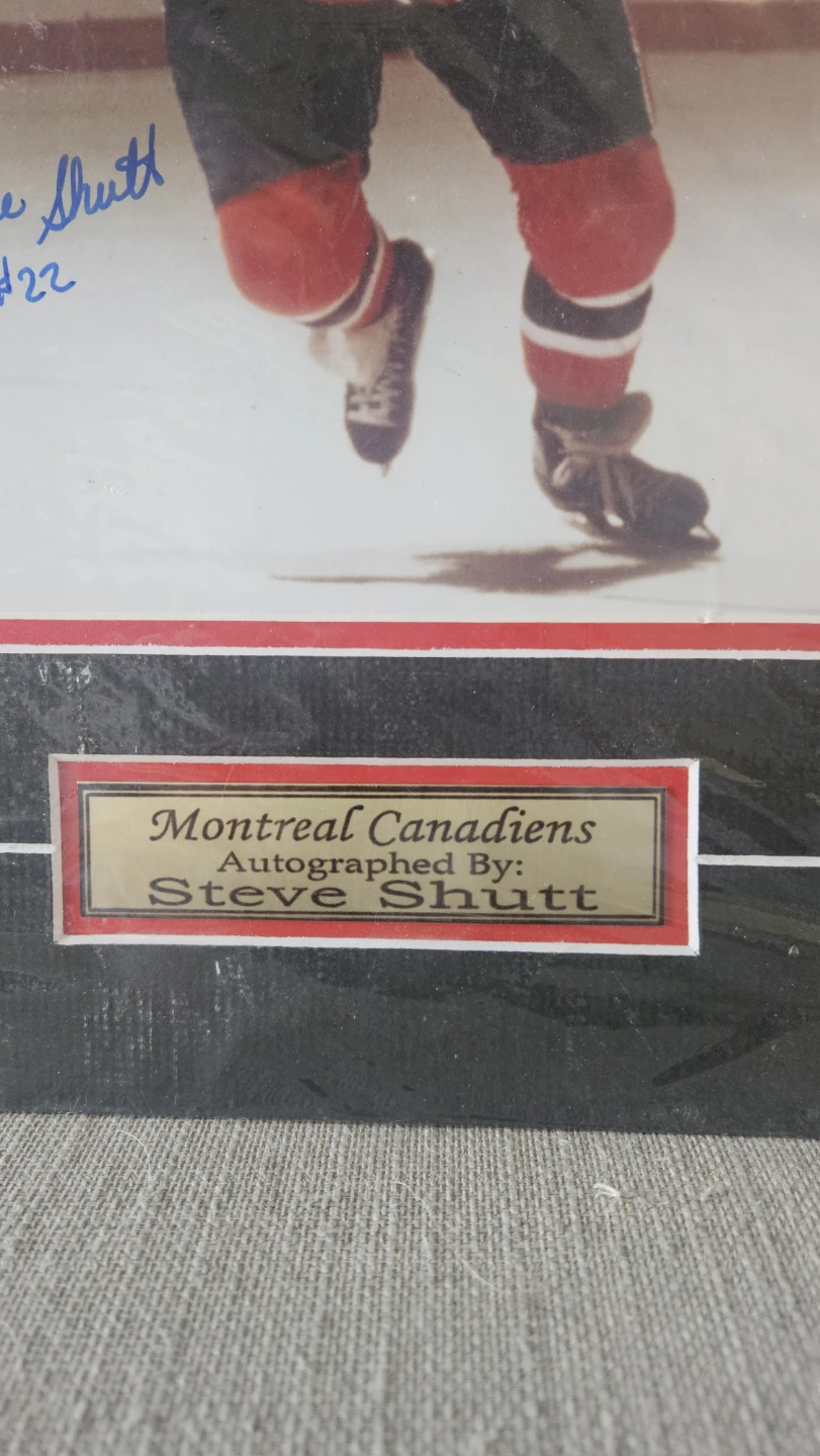 Montreal Canadiens Steve Shutt Autographed Photo #22 - photo 2
