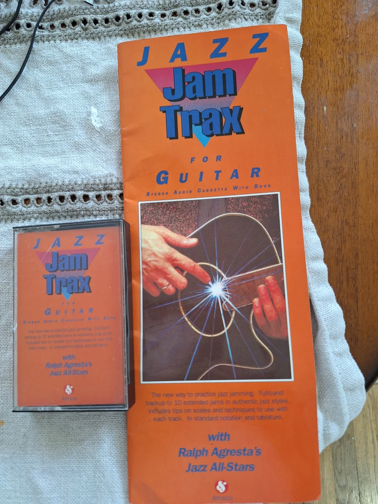 Jam Trax for Guitar Stereo Audio Cassette with Book Lot - photo 5