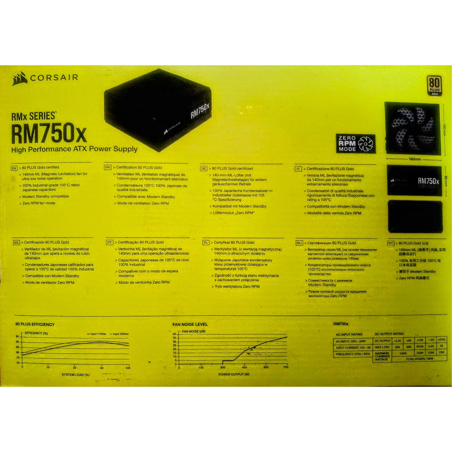 BRAND NEW Corsair RM750x ATX Power Supply Unit - photo 2