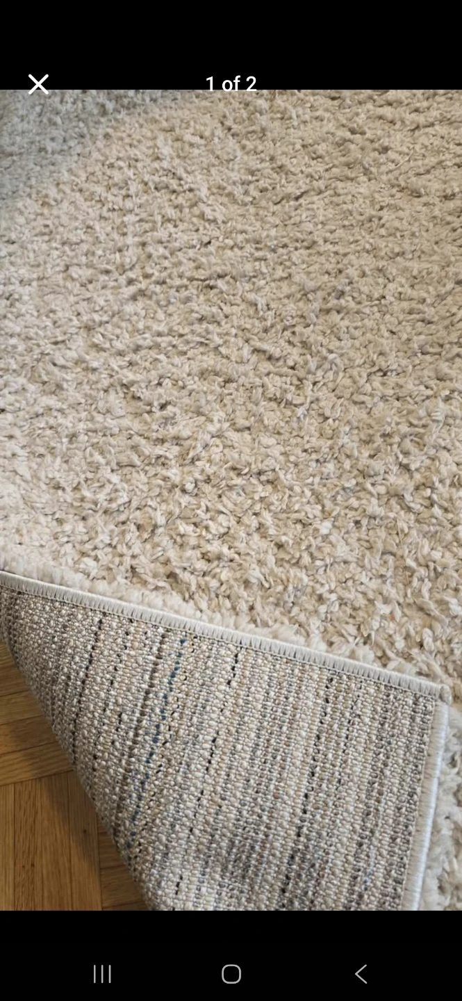 8 ft. x 10 ft. Grey Polypropylene Shag Rug