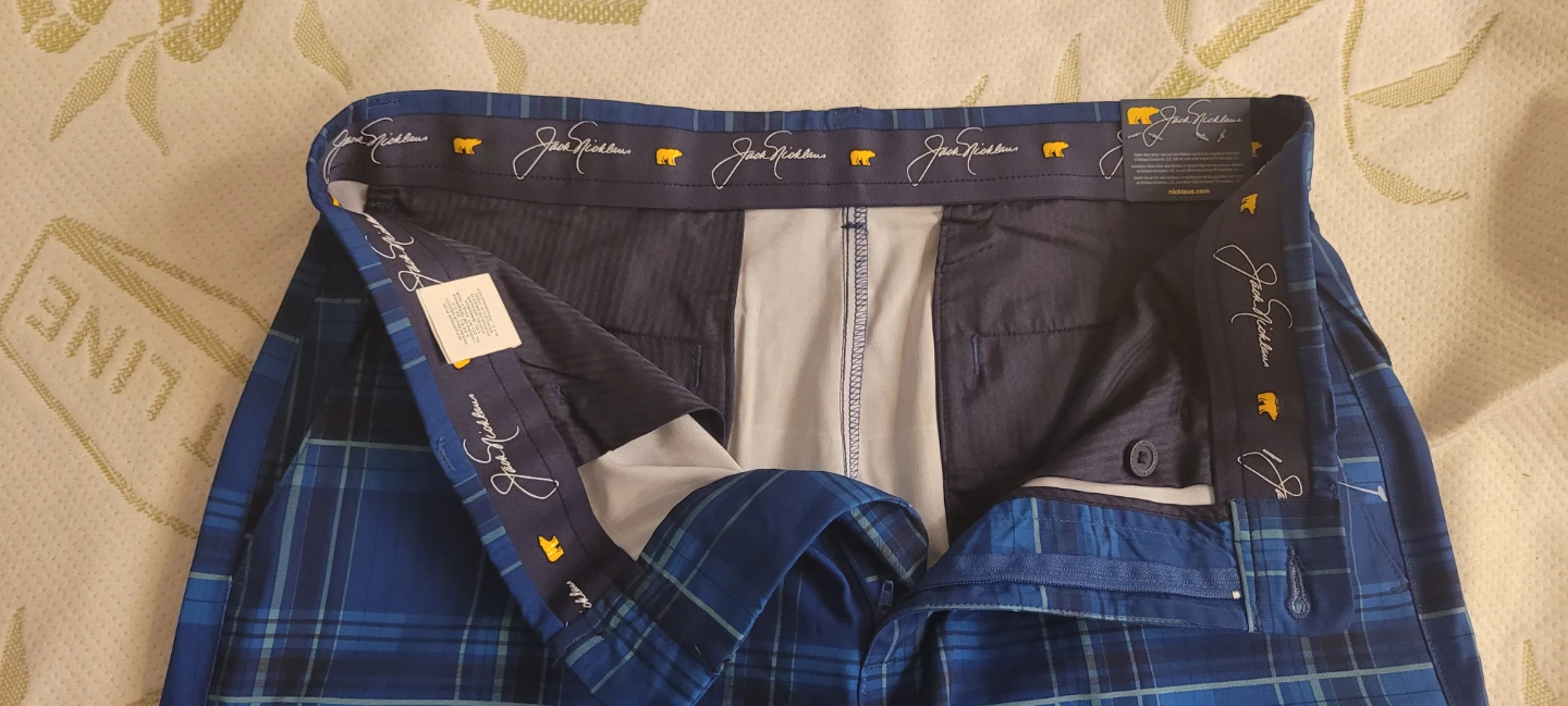 Jack Nicklaus Men's Classic Navy Plaid Shorts Size 34 - photo 5