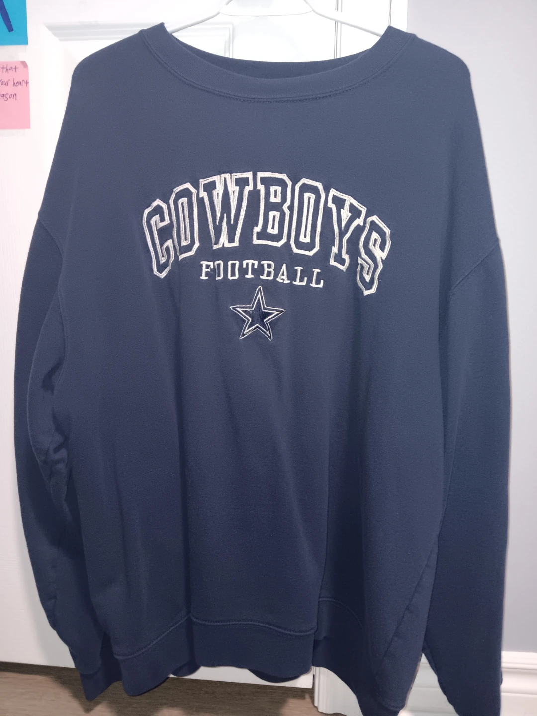 Reebok Cowboys Football Crewneck Sweatshirt - Large