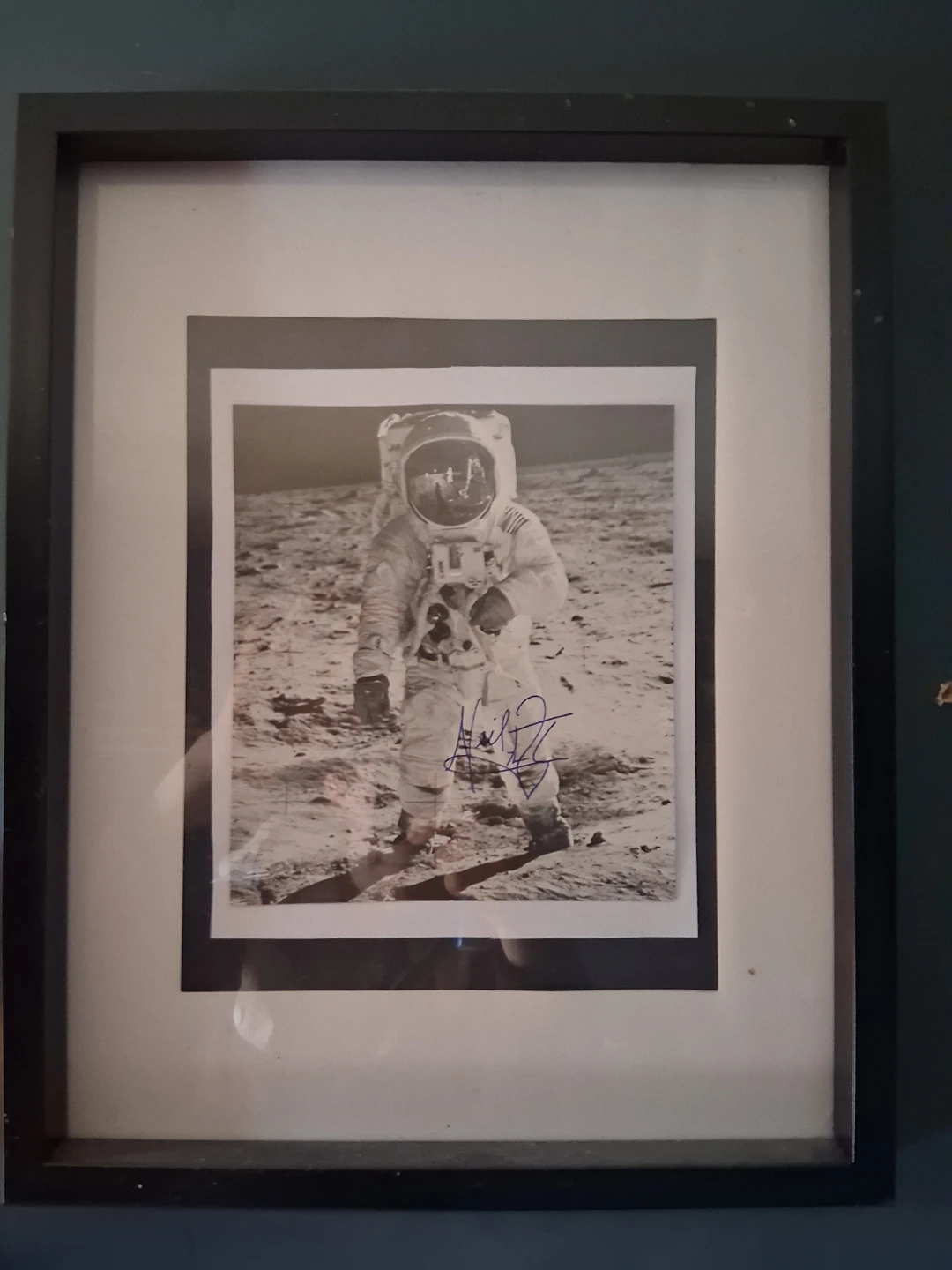 Framed Neil Armstrong Autographed Photo