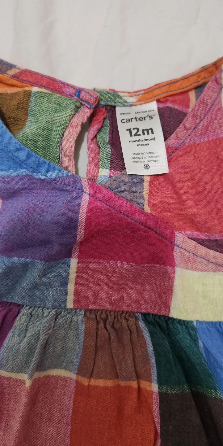 Carter's Baby Girls Plaid Dress and Bloomers Set - 12 Months - photo 2