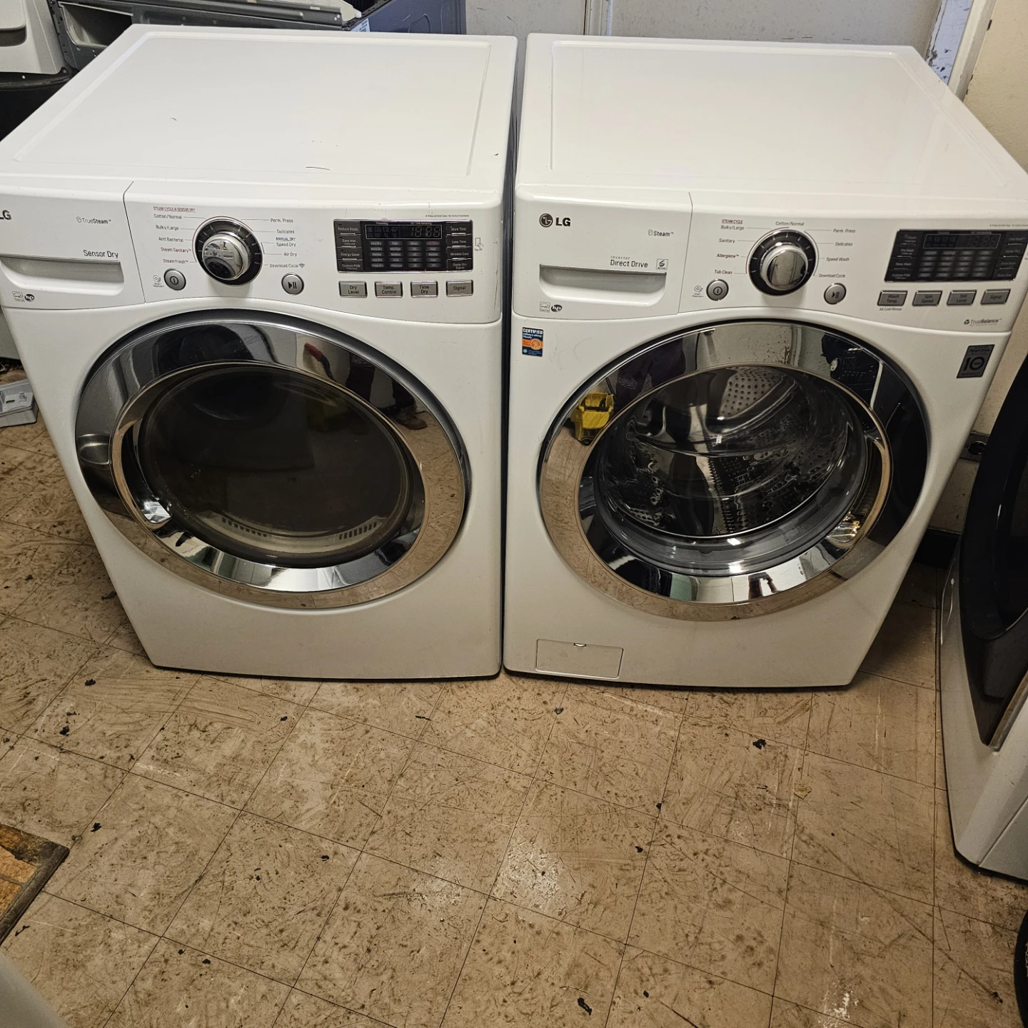 LG Front Load Steam Washer and dryer - photo 2